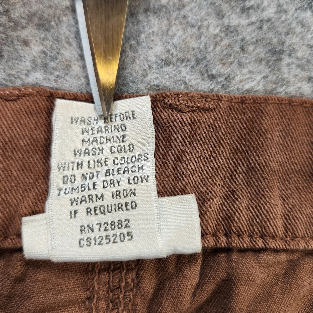 Fashion Bug Cropped Pants Capri Womens 18W Brown Baggy Wide Leg Gorpcore Hip Hop - Picture 9 of 12